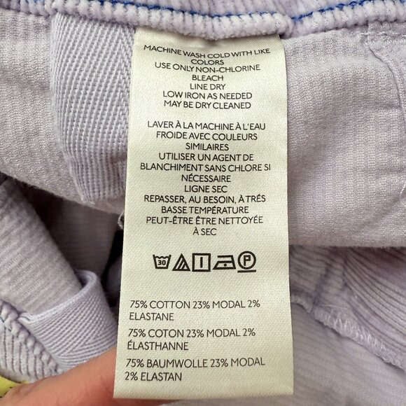 Anthropologie Maeve Colette Cropped Wide-Leg Corduroy Pants Womens 32 Purple NWT - Picture 9 of 11